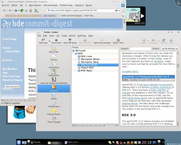 Por fin KDE 4 se vuelve algo listo para usar, KDE 4.1 en beta2