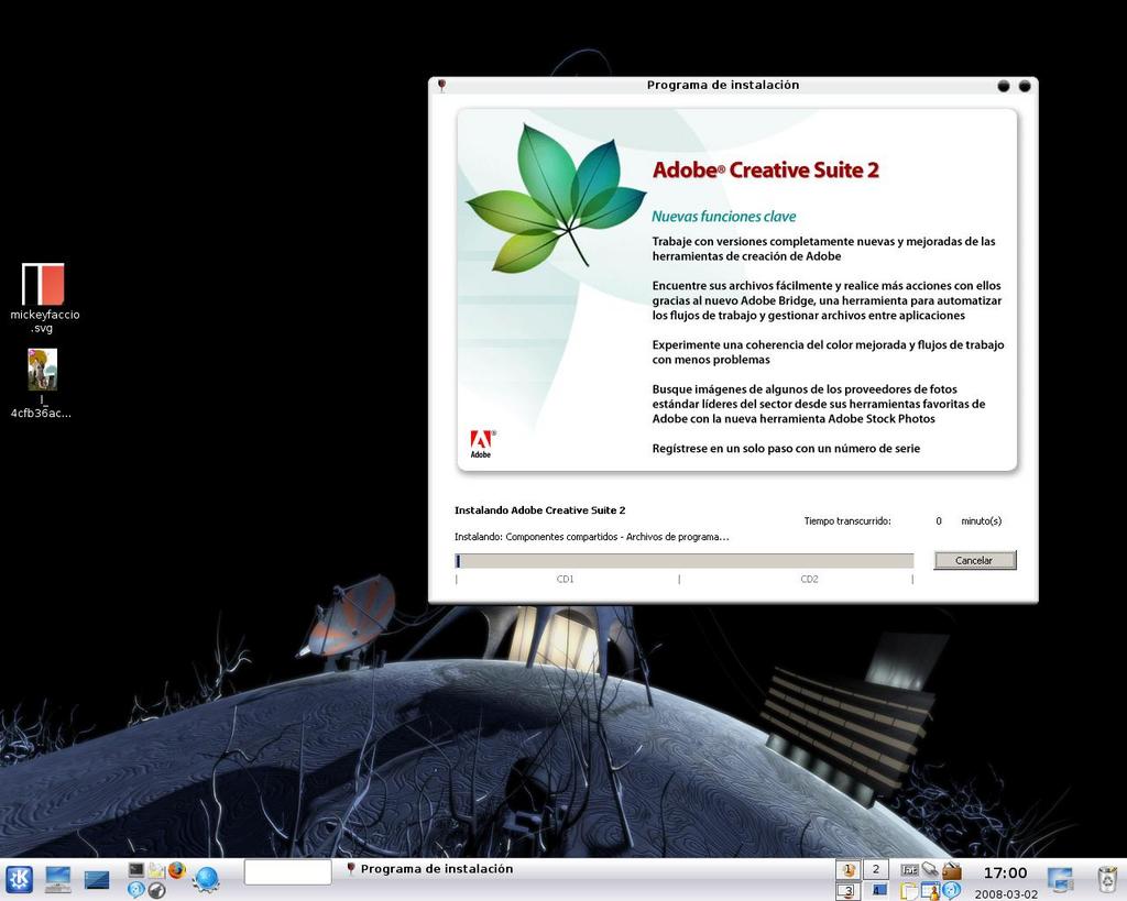 Photoshop en Linux con Wine - Snapshots