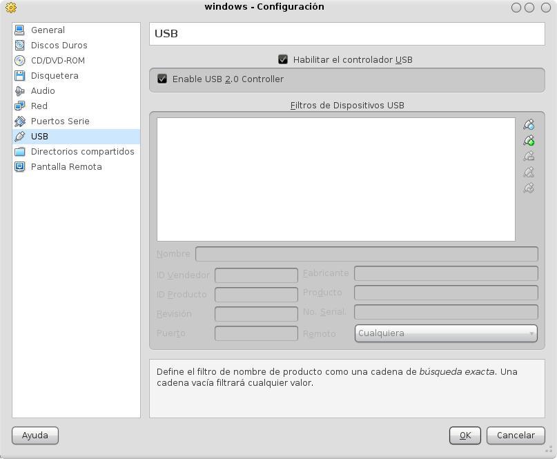 USB en Virtual Box con Hardy