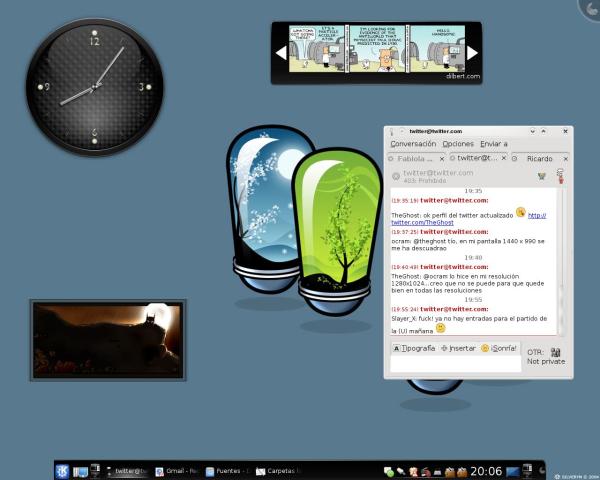 limpiopidgin Plasma y Pidgin con GTK-QT4 Engine