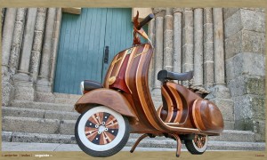 Vespa de madera